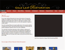 Tablet Screenshot of goldleafdesign.net